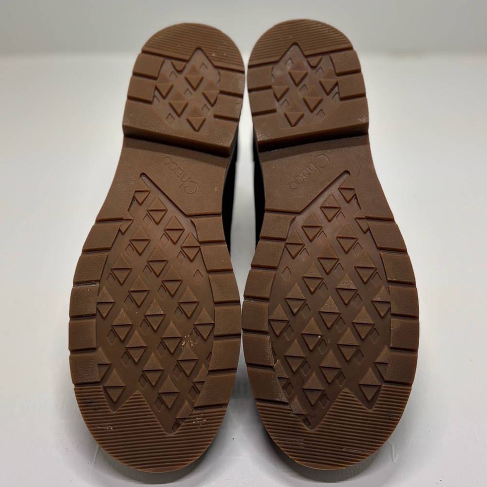 Chaco Women’s Black Leather Chelsea Boots Size 7 Waterproof Lug Sole Like New - Picture 9 of 12